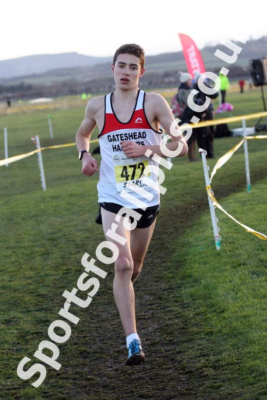 Mens under-17s North Eastern Cross Country, Redcar. Photo:  David T. Hewitson/Sports for All Pics